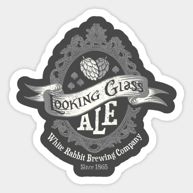 Looking Glass Ale Sticker by ACraigL